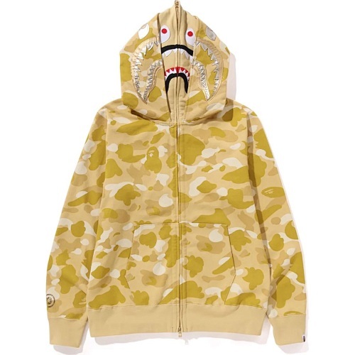 EM Sneakers BAPE Color Camo Double Shark Full Zip Hoodie (SS24) Yellow
