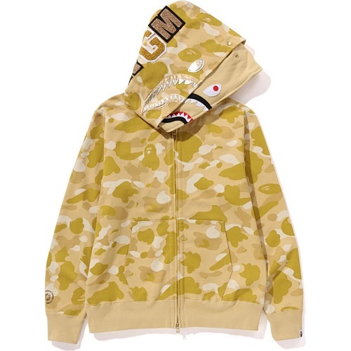 EM Sneakers BAPE Color Camo Double Shark Full Zip Hoodie (SS24) Yellow