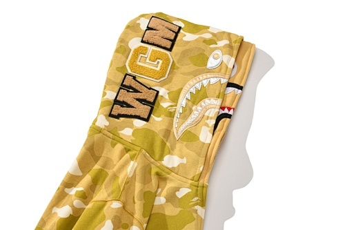 EM Sneakers BAPE Color Camo Double Shark Full Zip Hoodie (SS24) Yellow