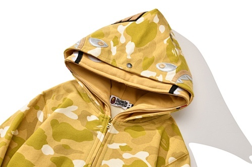 EM Sneakers BAPE Color Camo Double Shark Full Zip Hoodie (SS24) Yellow