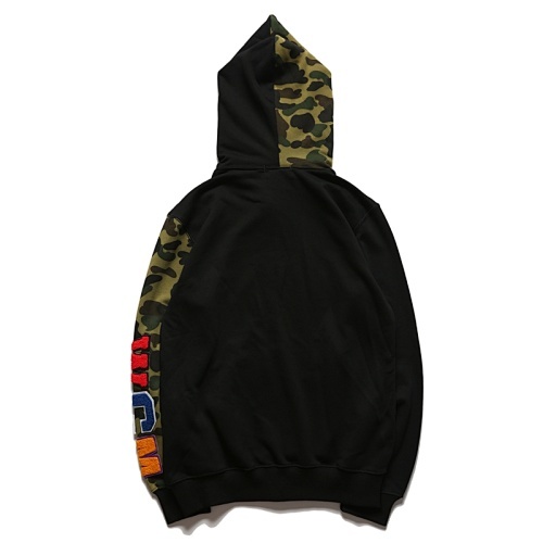 EM Sneakers BAPE Green Camouflage Half Sleeves Full Zip Hoodie