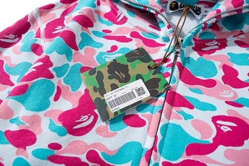 EM Sneakers BAPE Miami Co-Branded Double Hooded Shark Head Zip Hoodie 