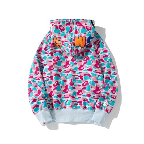 EM Sneakers BAPE Miami Co-Branded Double Hooded Shark Head Zip Hoodie 