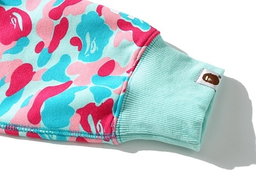 EM Sneakers BAPE Store Miami Shark Full Zip Double Hooded Hoodie Pink/Blue