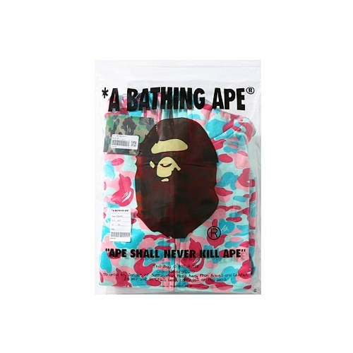 EM Sneakers BAPE Store Miami Shark Full Zip Double Hooded Hoodie Pink/Blue