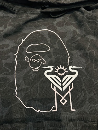 EM Sneakers BAPE x Inter Miami CF Camo Pullover Hoodie Black