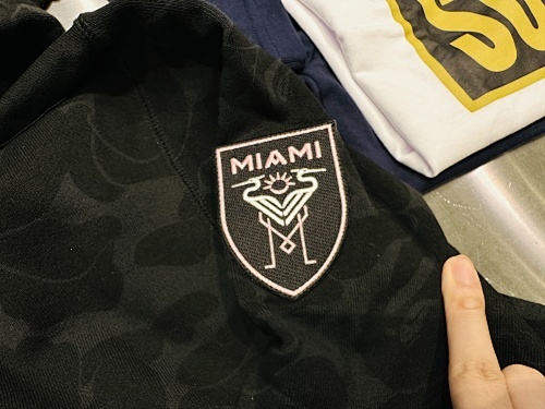 EM Sneakers BAPE x Inter Miami CF Camo Pullover Hoodie Black