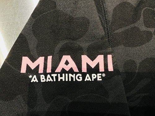 EM Sneakers BAPE x Inter Miami CF Camo Pullover Hoodie Black