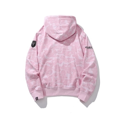 EM Sneakers BAPE x Inter Miami CF Camo Pullover Hoodie Pink 02