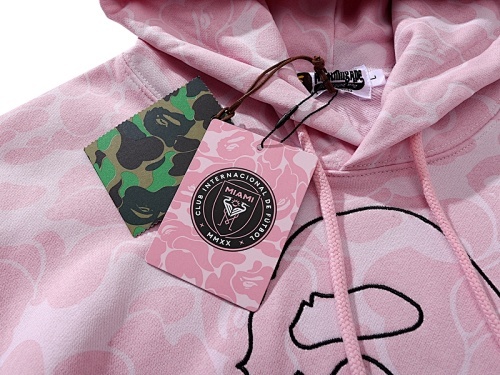 EM Sneakers BAPE x Inter Miami CF Camo Pullover Hoodie Pink