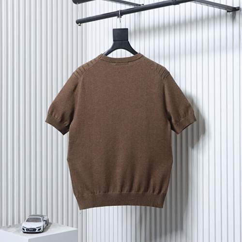EM Sneakers Loro Piana LP Crewneck Short-Sleeve Knit Brown