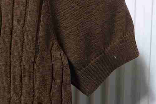 EM Sneakers Loro Piana LP Crewneck Short-Sleeve Knit Brown