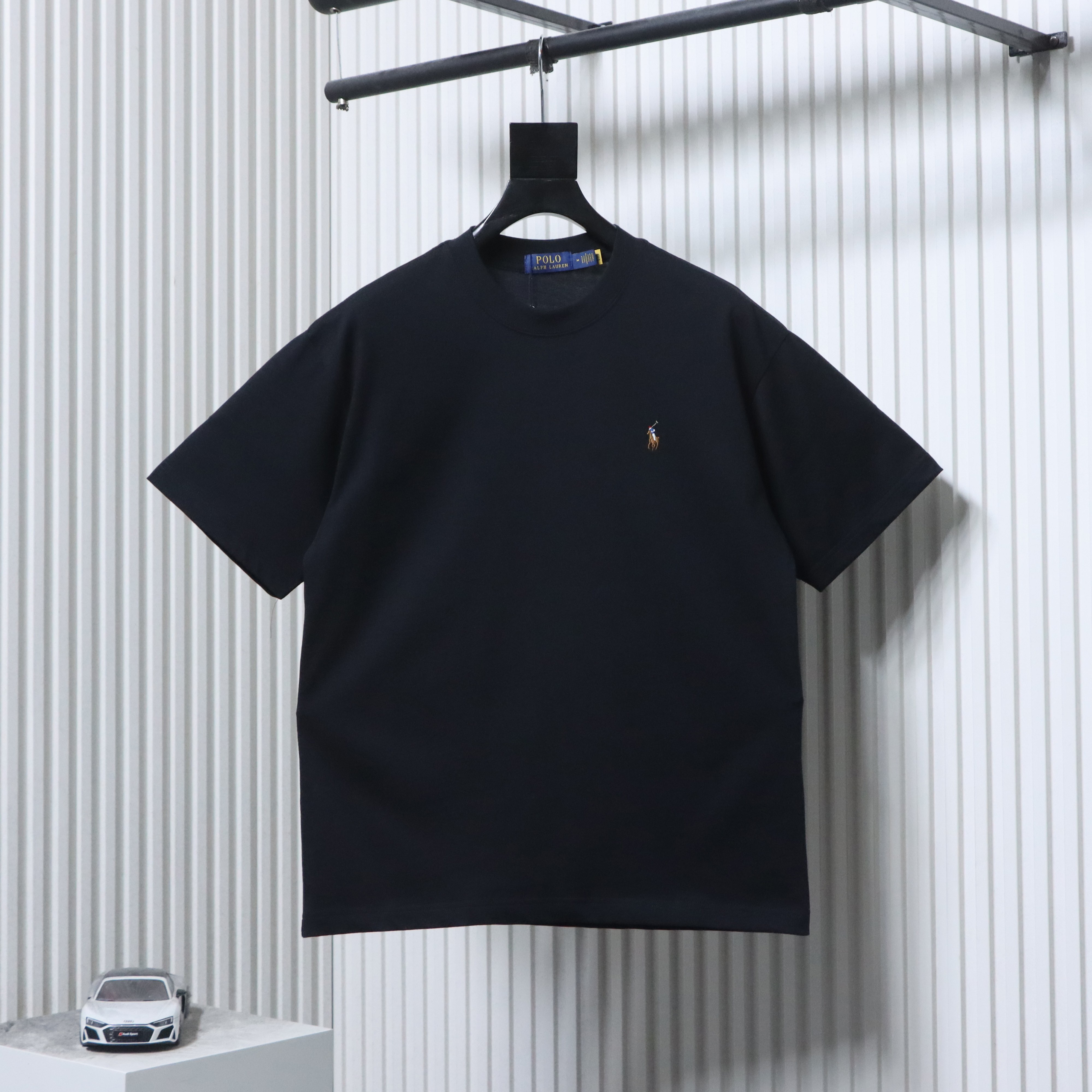 EM Sneakers Ralph Lauren Colorful Pony Logo T-Shirt Black