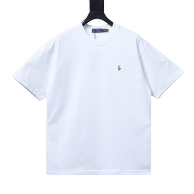 EM Sneakers Ralph Lauren Colorful Pony Logo T-Shirt White 01