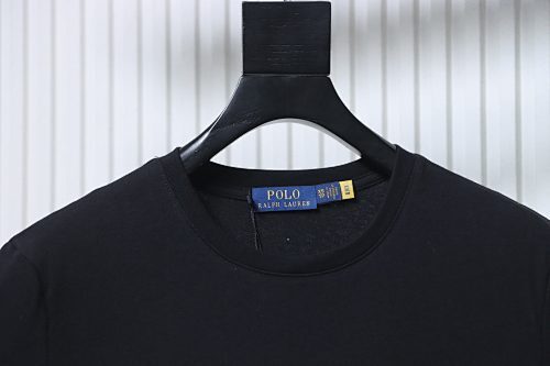 EM Sneakers Ralph Lauren Logo Crewneck T-shirt Black