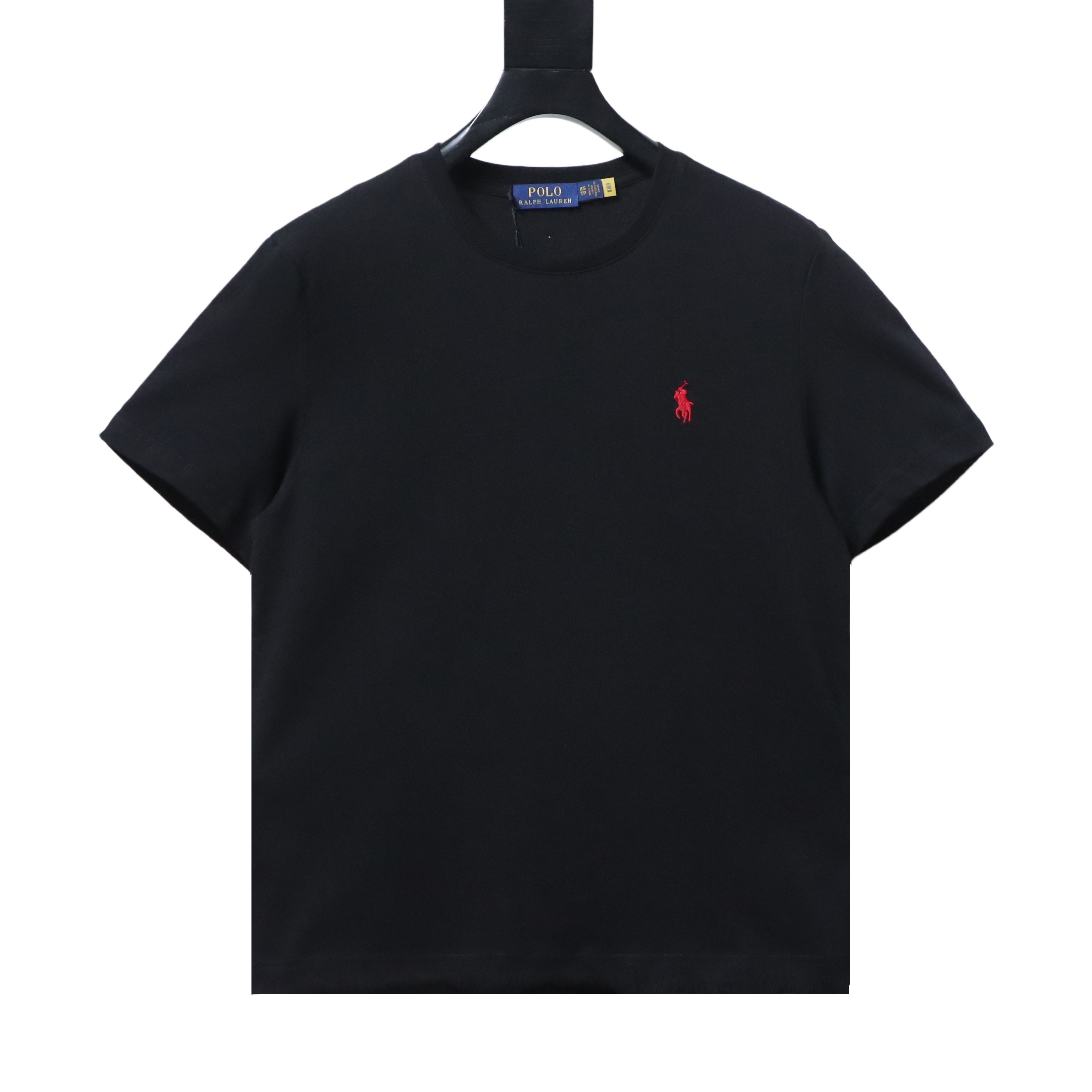 EM Sneakers Ralph Lauren Logo Crewneck T-shirt Black