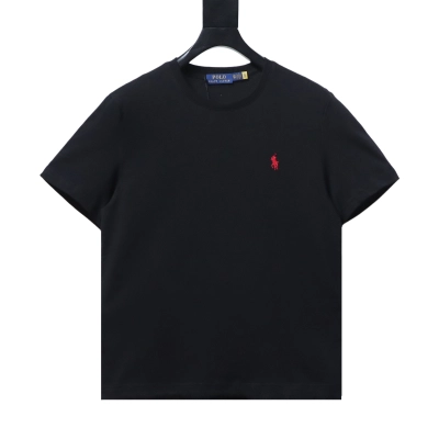 EM Sneakers Ralph Lauren Logo Crewneck T-shirt Black 01