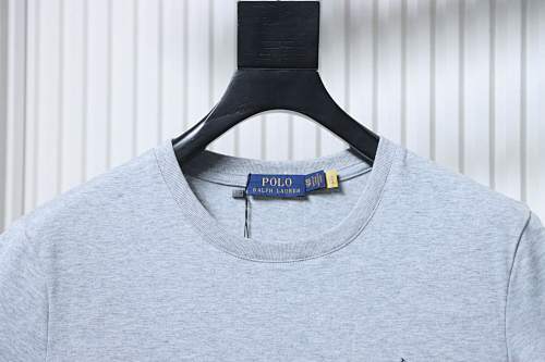 EM Sneakers Ralph Lauren Logo Crewneck T-shirt Gray