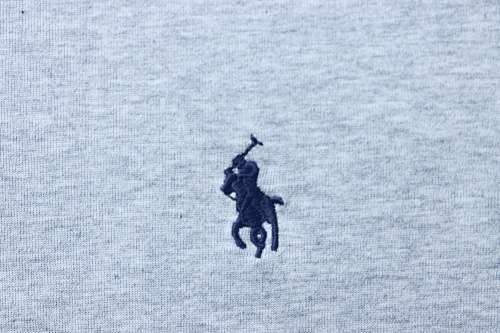 EM Sneakers Ralph Lauren Logo Crewneck T-shirt Gray