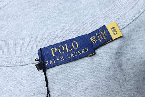 EM Sneakers Ralph Lauren Logo Crewneck T-shirt Gray