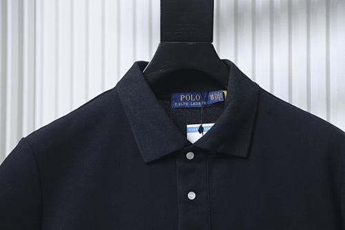 EM Sneakers Ralph Lauren Logo Embroidered Polo Shirt Black-Red Logo