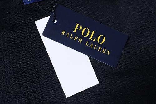 EM Sneakers Ralph Lauren Logo Embroidered Polo Shirt Black-Red Logo