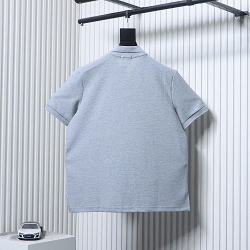 EM Sneakers Ralph Lauren Logo Embroidered Polo Shirt Gray-Navy Logo