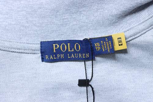 EM Sneakers Ralph Lauren Logo Embroidered Polo Shirt Gray-Navy Logo