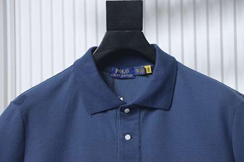 EM Sneakers Ralph Lauren Logo Embroidered Polo Shirt Navy-Red Logo