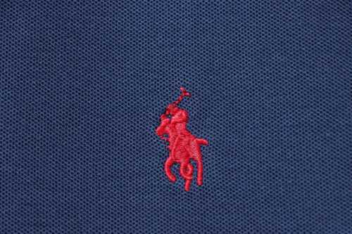 EM Sneakers Ralph Lauren Logo Embroidered Polo Shirt Navy-Red Logo