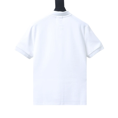 EM Sneakers Ralph Lauren Logo Embroidered Polo Shirt White-Navy Logo 02