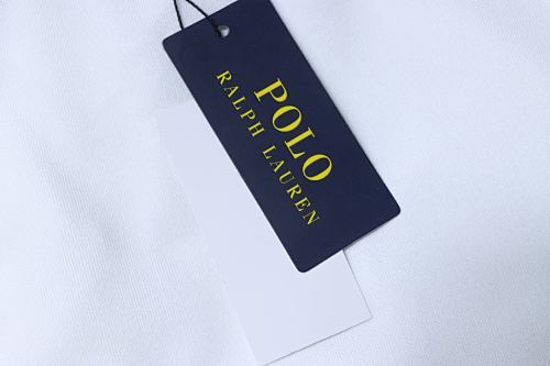 EM Sneakers Ralph Lauren Logo Embroidered Polo Shirt White-Navy Logo