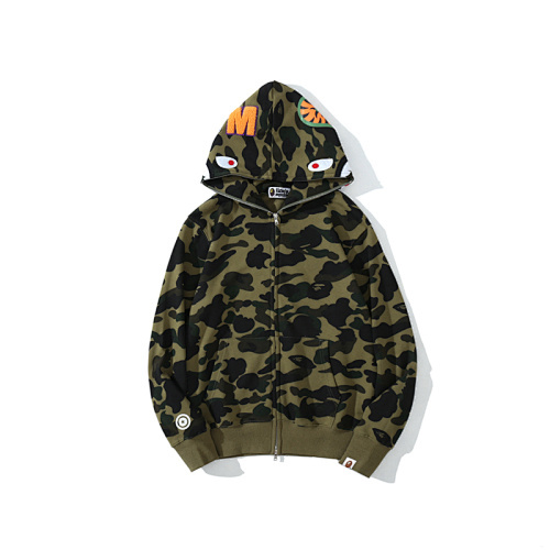 EM Sneakers BAPE 1st Camo Shark Full Zip Hoodie Green