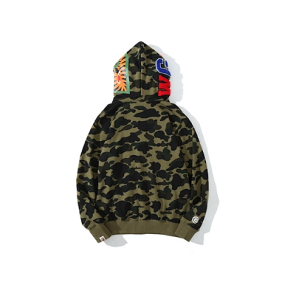 EM Sneakers BAPE 1st Camo Shark Full Zip Hoodie Green 02