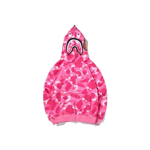 EM Sneakers BAPE 1st Camo Shark Full Zip Hoodie Light Pink