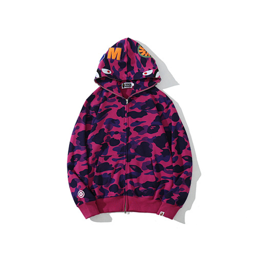 EM Sneakers BAPE 1st Camo Shark Full Zip Hoodie Purple