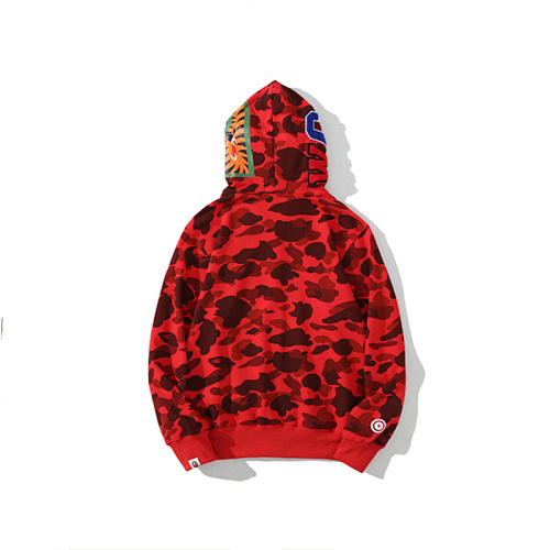 EM Sneakers BAPE 1st Camo Shark Full Zip Hoodie Red