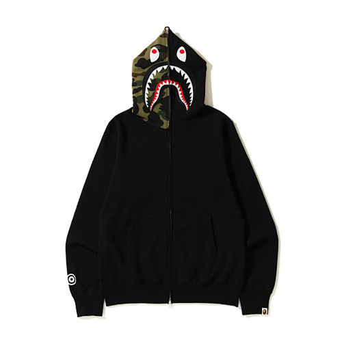 EM Sneakers BAPE 2nd Shark Full Zip Hoodie Black/Camo