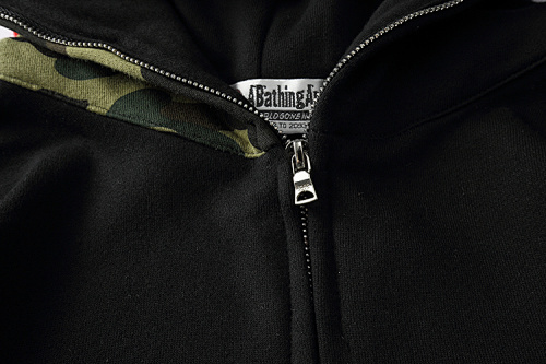 EM Sneakers BAPE 2nd Shark Full Zip Hoodie Black/Camo