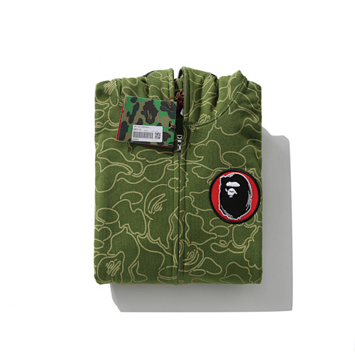 EM Sneakers BAPE 30th Anniversary Line Camo Shark Full Zip Hoodie Green