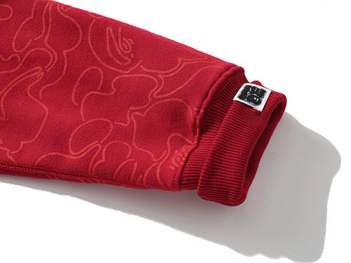 EM Sneakers BAPE 30th Anniversary Line Camo Shark Full Zip Hoodie Red