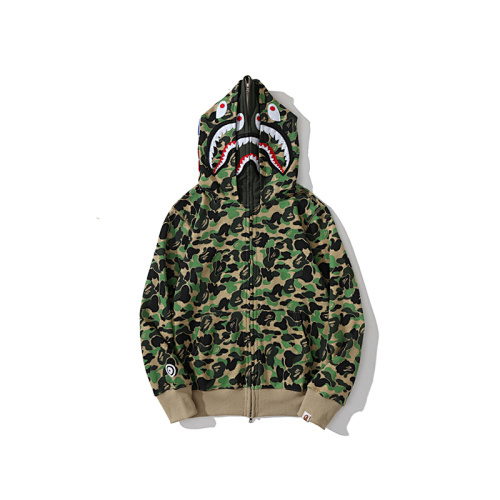 EM Sneakers BAPE ABC Camo Double Shark Full Zip Hoodie (FW23) Blue /Pink /Green