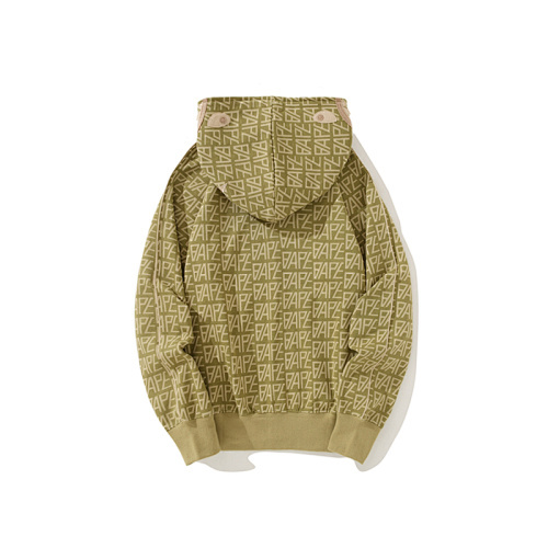 EM Sneakers BAPE Logo Monogram Velour Shark Full Zip Hoodie Beige