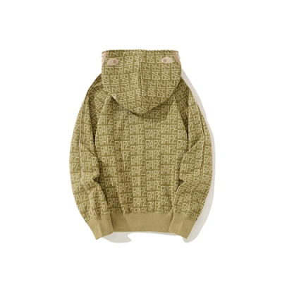 EM Sneakers BAPE Logo Monogram Velour Shark Full Zip Hoodie Beige 02