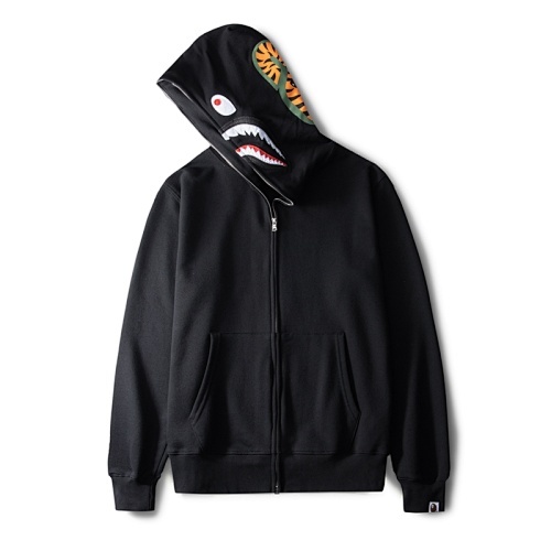 EM Sneakers BAPE Neon Shark Full Zip Hoodie Black
