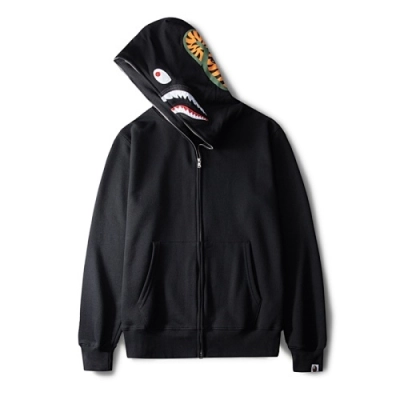 EM Sneakers BAPE Neon Shark Full Zip Hoodie Black 02