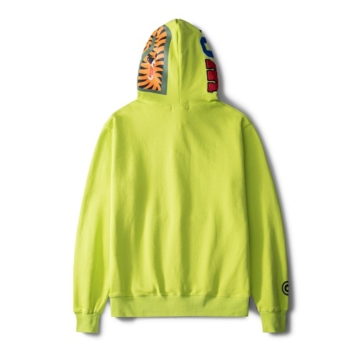 EM Sneakers BAPE Neon Shark Full Zip Hoodie Yellow