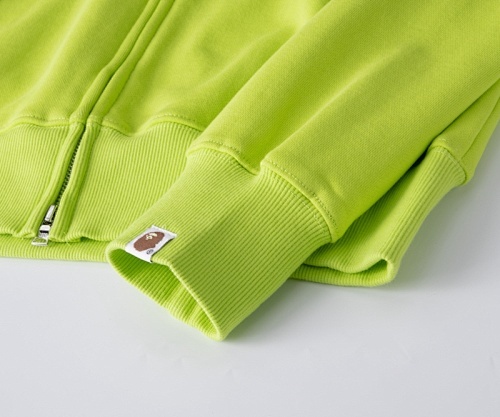 EM Sneakers BAPE Neon Shark Full Zip Hoodie Yellow