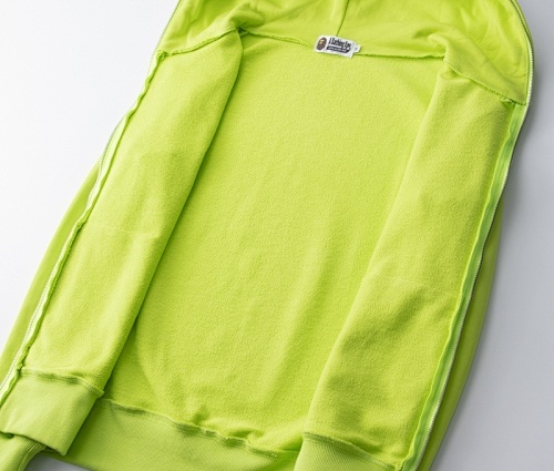 EM Sneakers BAPE Neon Shark Full Zip Hoodie Yellow