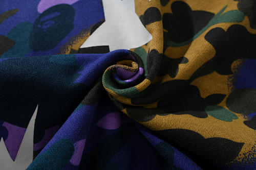 EM Sneakers BAPE x Heron Preston Mix 1st Camo Shark Relaxed Fit Full Zip Hoodie Purple